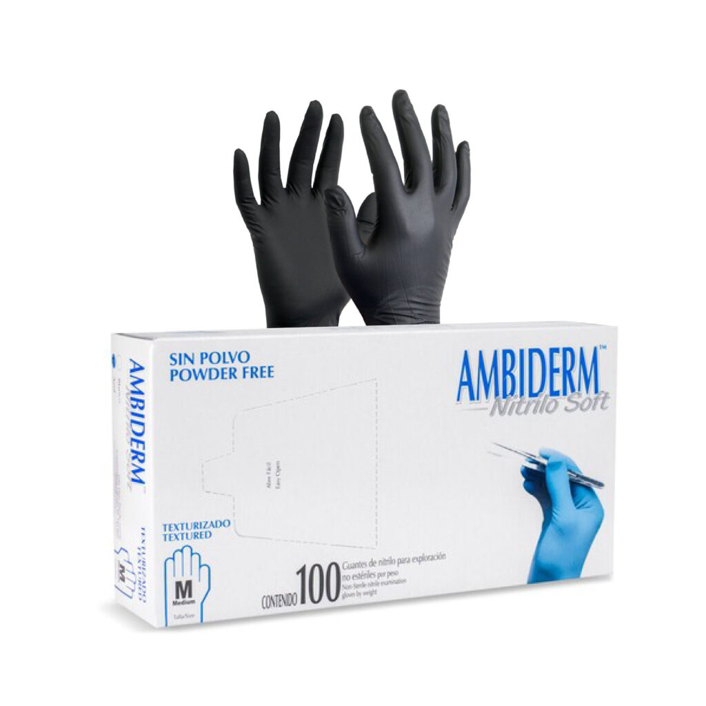 Guantes desechables de nitrilo, resistentes a productos químicos, sin polvo, sin látex, no estériles, aptos para dentistas y odontólogos